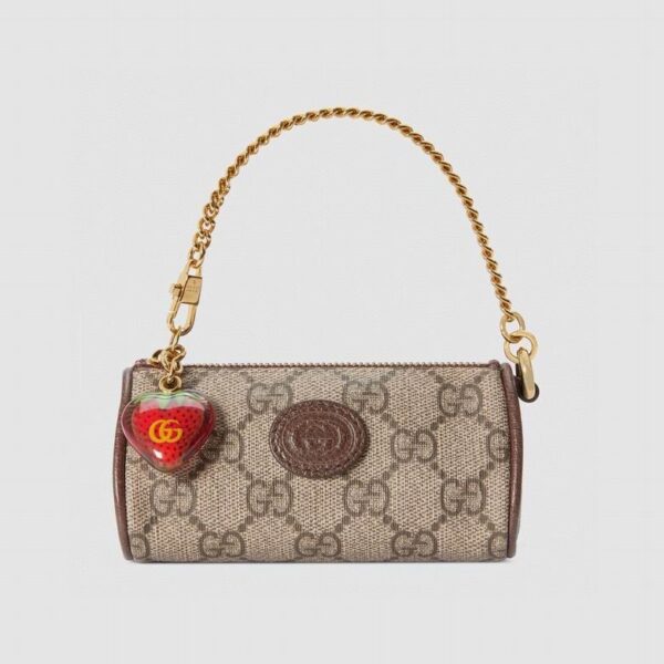 Gucci Coin Purse With Double G Strawberry 726253 - Image 4