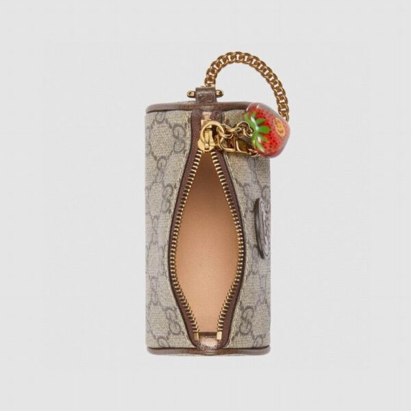 Gucci Coin Purse With Double G Strawberry 726253 - Image 7