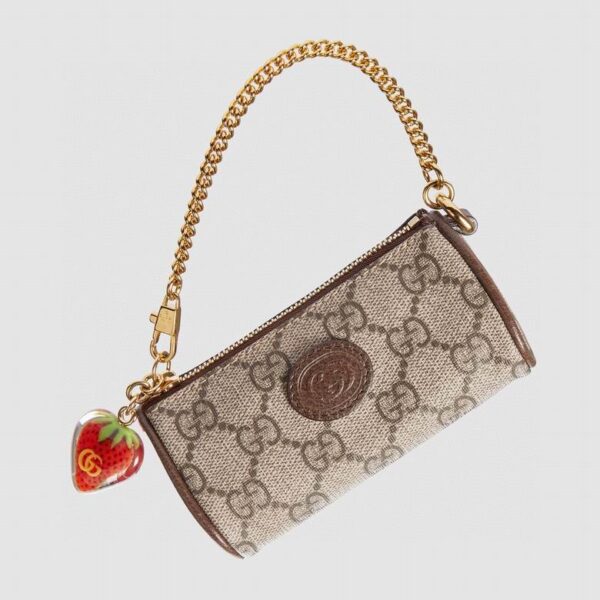 Gucci Coin Purse With Double G Strawberry 726253 - Image 2