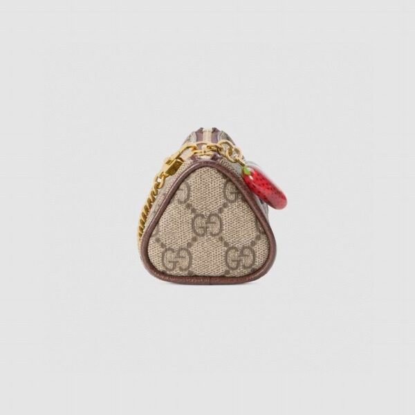 Gucci Coin Purse With Double G Strawberry 726253 - Image 6
