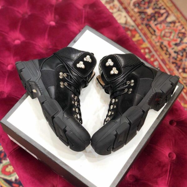 Gucci Flashtrek GG Hightop SneakersFall/Winter 2019 Collection, Black Women Shoes - Image 6