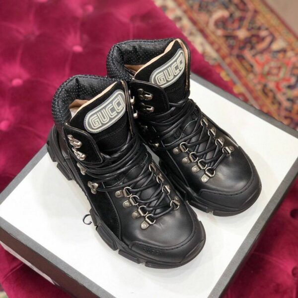 Gucci Flashtrek GG Hightop SneakersFall/Winter 2019 Collection, Black Women Shoes