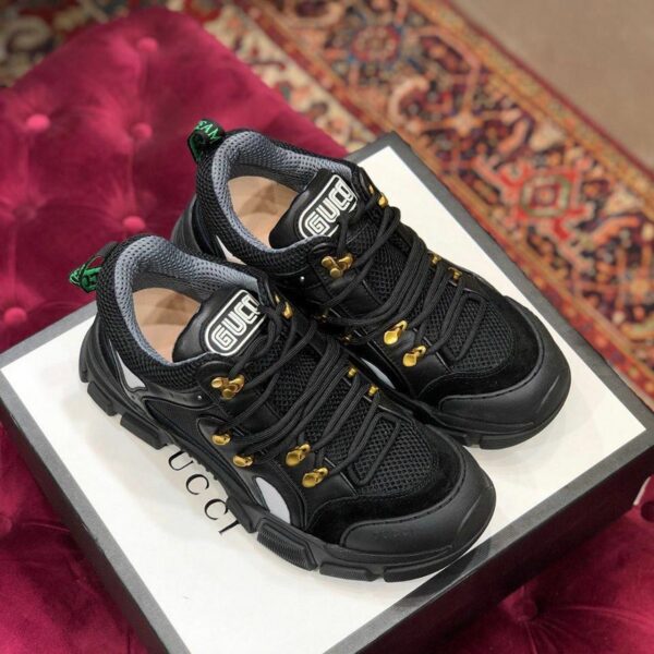 Gucci Flashtrek GG SneakersFall/Winter 2019 Collection, Black Women Shoes