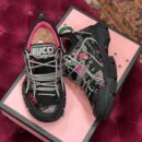 Gucci Flashtrek GG SneakersFall/Winter 2019 Collection, White/Black Floral Women Shoes