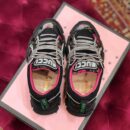 Gucci Flashtrek GG SneakersFall/Winter 2019 Collection, White/Black Floral Women Shoes