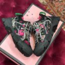 Gucci Flashtrek GG SneakersFall/Winter 2019 Collection, White/Black Floral Women Shoes
