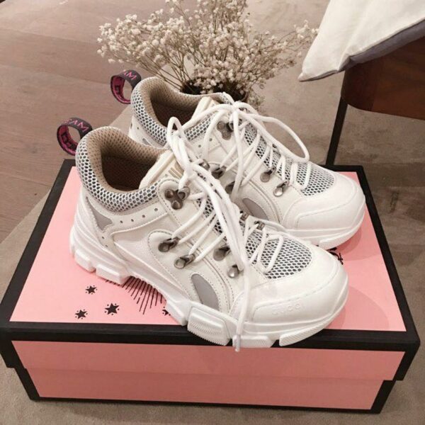 Gucci Flashtrek GG SneakersSpring/Summer 2020 Collection White Women Shoes - Image 3