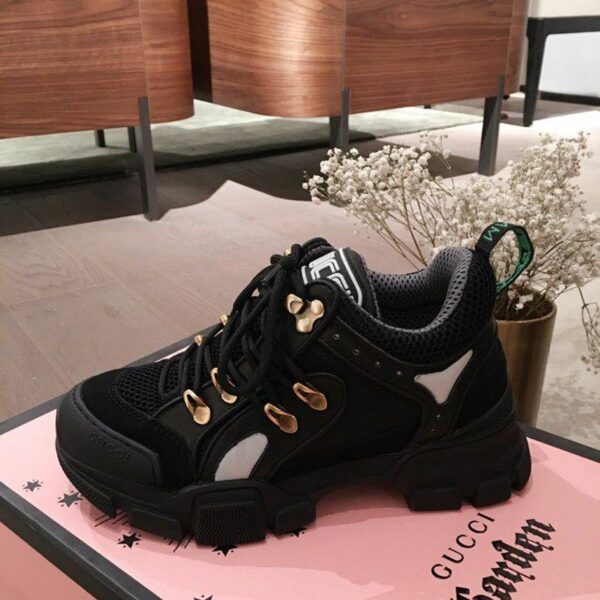 Gucci Flashtrek GG SneakersSpring/Summer Collection Black Women Shoes - Image 2