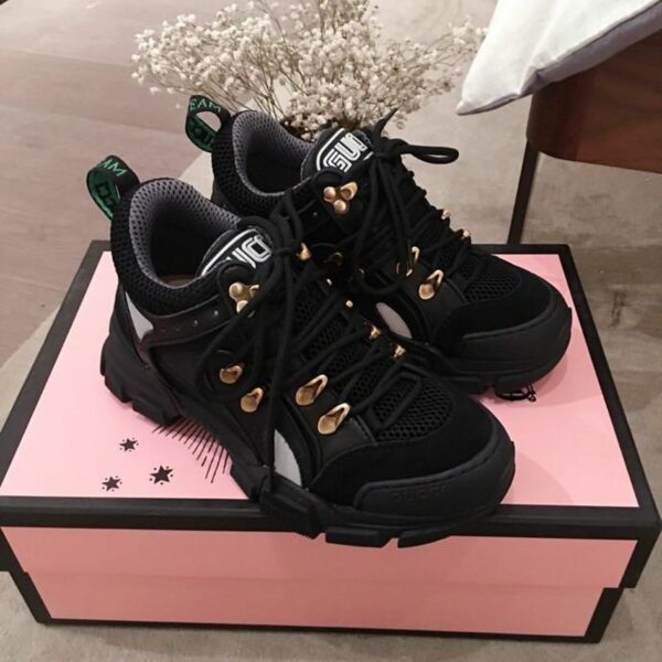 Gucci Flashtrek GG SneakersSpring/Summer Collection Black Women Shoes - Image 5