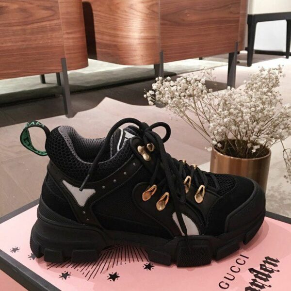 Gucci Flashtrek GG SneakersSpring/Summer Collection Black Women Shoes