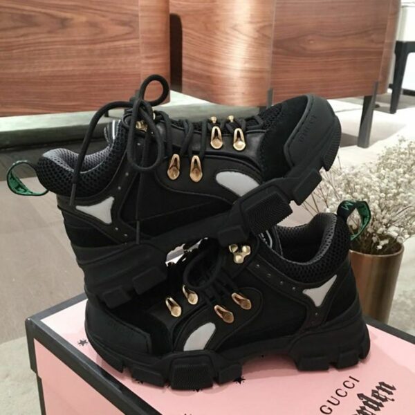 Gucci Flashtrek GG SneakersSpring/Summer Collection Black Women Shoes - Image 3