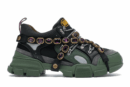 Gucci Flashtrek SEGA Green Removable Crystal Women Size 5 - 10 US