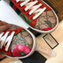 Gucci Floral Ace Sneakers 433900Spring/Summer 2020 Collection, Brown Women Shoes