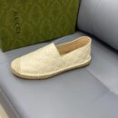 Gucci GC Signature Beige Leather Espadrilles EU36-45