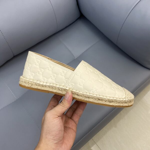 Gucci GC Signature Beige Leather Espadrilles EU36-45 - Image 5