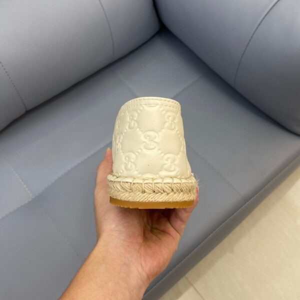 Gucci GC Signature Beige Leather Espadrilles EU36-45 - Image 7