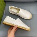 Gucci GC Signature White Leather Espadrilles EU36-45