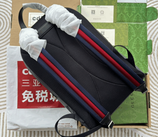 Gucci GG Backpack Black Leather 771158 - Image 2