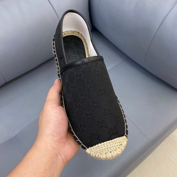 Gucci GG Black Canvas Espadrille Flats EU36-45 - Image 6