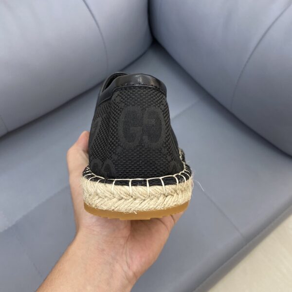 Gucci GG Black Canvas Espadrilles EU36-45 - Image 7