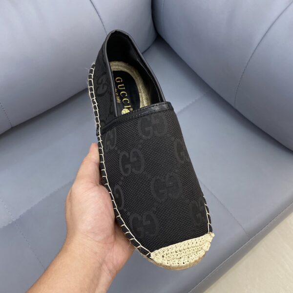Gucci GG Black Canvas Espadrilles EU36-45 - Image 6