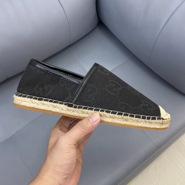Gucci GG Black Canvas Espadrilles EU36-45 - Image 5
