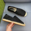 Gucci GG Black Canvas Espadrilles EU36-45