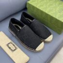 Gucci GG Black Canvas Espadrilles EU36-45