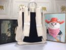 Gucci GG Embossed Backpack White Leather 625770