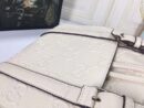 Gucci GG Embossed Backpack White Leather 625770