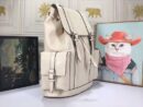 Gucci GG Embossed Backpack White Leather 625770