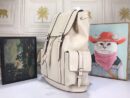 Gucci GG Embossed Backpack White Leather 625770