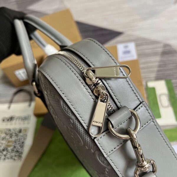 Gucci GG Embossed Briefcase Grey 658573 - Image 6