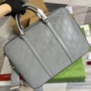 Gucci GG Embossed Briefcase Grey 658573
