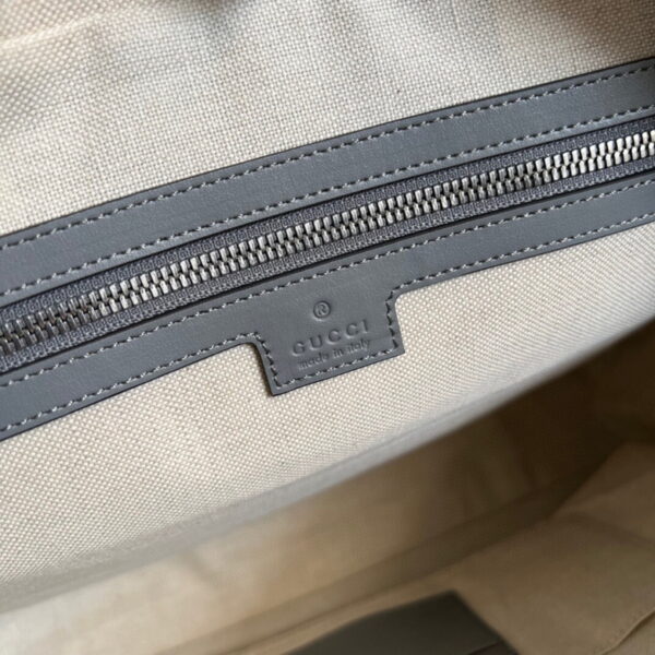 Gucci GG Embossed Briefcase Grey 658573 - Image 9