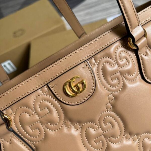 Gucci GG Matelasse Medium Tote Beige 631685 - Image 6