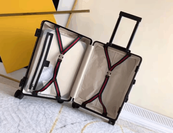 Gucci Globe-Trotter Black GG Canvas Luggage - Image 6