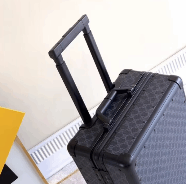 Gucci Globe-Trotter Black GG Canvas Luggage - Image 7