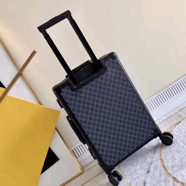 Gucci Globe-Trotter Black GG Canvas Luggage - Image 2