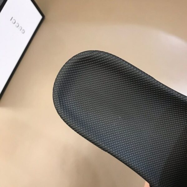 Gucci Guccissima Slide SandalsSpring/Summer Collection Black Women Shoes - Image 6