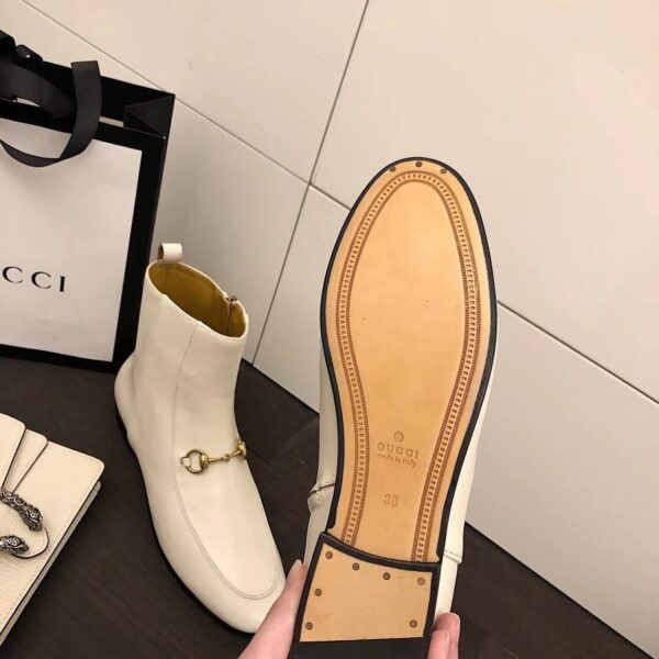 Gucci Jordaan Ankle BootsPre-Fall/Winter Collection White Women Shoes - Image 7