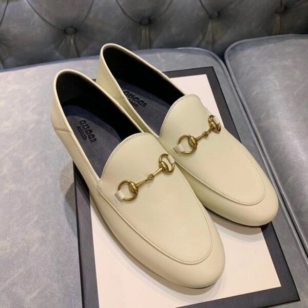 Gucci Jordaan LoafersPre-Fall/Winter Collection White Women Shoes