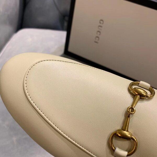 Gucci Jordaan LoafersPre-Fall/Winter Collection White Women Shoes - Image 7