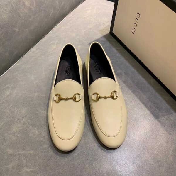Gucci Jordaan LoafersPre-Fall/Winter Collection White Women Shoes - Image 3