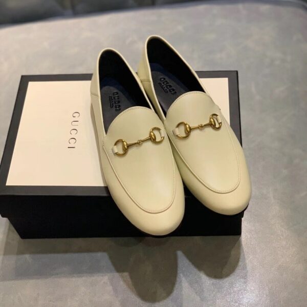 Gucci Jordaan LoafersPre-Fall/Winter Collection White Women Shoes - Image 5