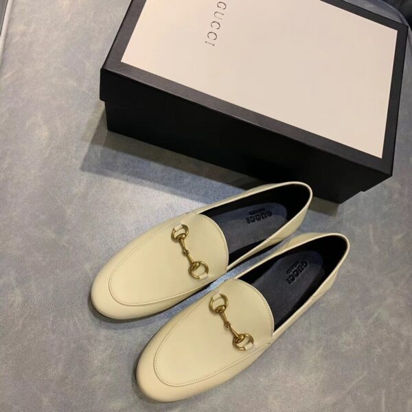 Gucci Jordaan LoafersPre-Fall/Winter Collection White Women Shoes - Image 4