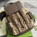 Gucci Jumbo GG Camel And Ebony Backpack 678829