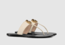 Gucci Leather Thong Sandal With Double G EU35-45