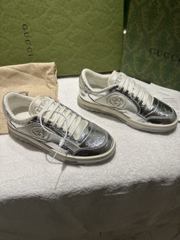 Gucci MAC80 Sneaker Silver White EU35 - EU45 - Image 4