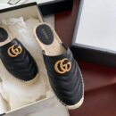 Gucci Marmont Espadrille SlippersSpring/Summer 2020 Collection, Black Women Shoes